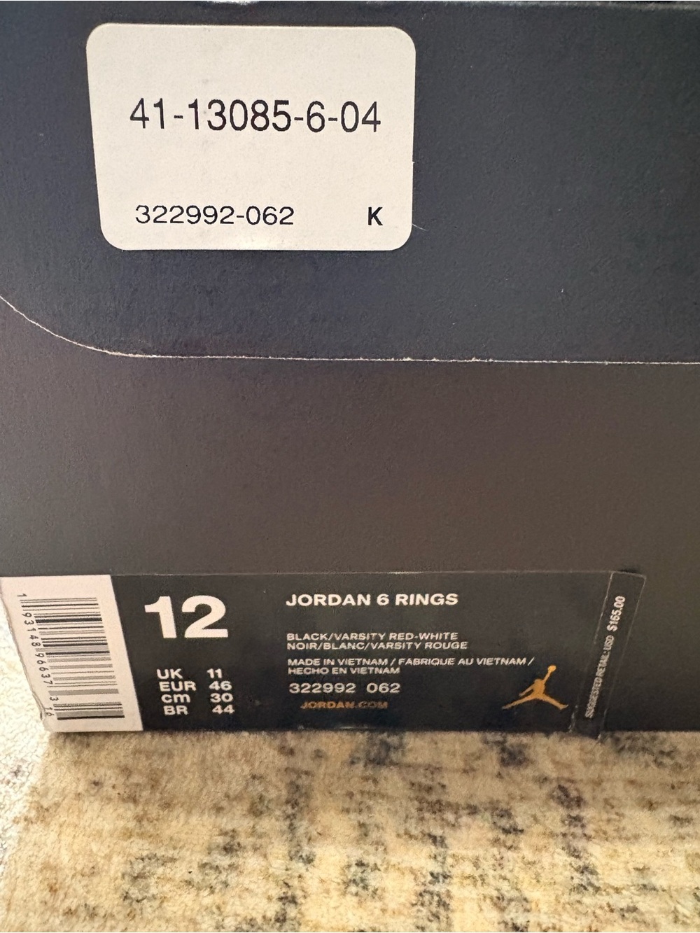 Jordan Men’s 6 Rings Mid Confetti Size 12 - Picture 2 of 12